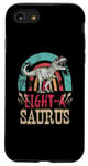 Coque pour iPhone SE (2020) / 7 / 8 Dinosaure pour enfant de 8 ans - 8e anniversaire - Rex Dino Huit Saurus