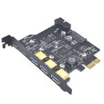 Supersnabb USB 3.2 Gen2 PCIe-kort - Typ C USB 3.0 PCI-E PCI Express-adapterkort