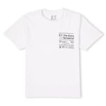 E.T. the Extra-Terrestrial Unisex T-Shirt - White - XL - Blanc