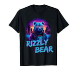 Rizzly Bear Vaporwave Synthwave Retrowave Aesthetic Vibes T-Shirt