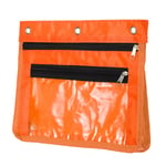 Expandable Pencil Pouch 1 Pack Zipper Binder Pouch Pencil Case Orange