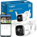 Tapo 2K QHD Wireless Outdoor Security Camera, IP66 Weatherproof, Motion Detecti