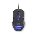 DR1TECH Guardian Souris Gamer Avec Fil En Fibre Résistante | 7 Boutons Jusqu'à 3200 DPI | Design Léger Et Résistant | Souris Filaire Ergonomique Pour PC/PS4/XBOX