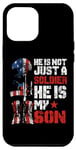 Coque pour iPhone 14 Plus Soldat Fils Fier Armée Papa Maman Famille Militaire Drapeau