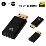 4K Adaptateur - Autre - adaptateur DisplayPort vers HDMI 4K, convertisseur mâle vers HDMI, câble TV HD, Audio et vidéo pour PC TV