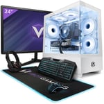 Vibox V-160 PC Gamer - 24 Écran Pack - AMD Ryzen 5 4500 Processeur 4.1GHz - Nvidia RTX 3050 6Go - 16Go RAM - 1To SSD - Windows 11 - WiFi