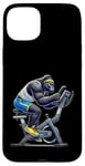 iPhone 15 Plus Gorilla on Exercise Bike Gym Fitness Workout Training Case