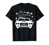 Just Meowied Pun for Just Married Couples Cat Lover Newlywed T-Shirt