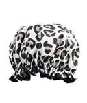 Vintage Cosmetic Co Leopard Shower Cap Bath Hat - One Size Fits Most