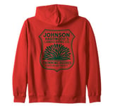 Johnson Hardwood's Landscaping Trimming Bushes, Fake Company Zip Hoodie