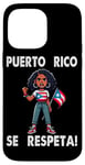 iPhone 14 Pro Max Puerto Rico Se Respeta Afro Boricua Protest Fist PR Flag Case