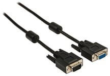 Câble rallonge vga à connecteur vga mâle vers vga femelle 2.00 m noir