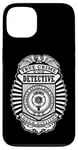 Coque pour iPhone 13 Badge de police amusant True Crime Detective Division