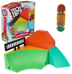 Tech Deck - Finger Skate - Starter Set X-Connect Quarter Bowl Ruckus - Skate Park 100% Modulable À Construire, Personnaliser + 1 Finger Skate - Mini Skate Doigt - Jouet Enfant - Jeu Enfant 6 Ans et +