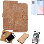 FOR Vivo Y21 SMARTPHONE CASE COVER WALLETCASE CORK