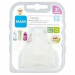 MAM Teats Size 2, Suitable for 2+ Months, MAM Medium Flow Teats with SkinSoft,M