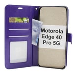 Crazy Horse Wallet Motorola Edge 40 Pro 5G (Lila)