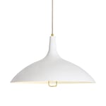 GUBI-1965 Loftslampe, Messing/ Hvid