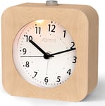 Alarm Clock Battery Powered, aboveClock Silent Alarm Clocks Bedside with Snooze