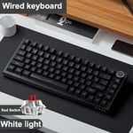 Ajazz-Clavier mécanique de jeu Akusk Leic-Mode RGB,82 touches,Bluetooth,2.4GHz,sans fil,joint pour PC,ordinateur portable - Type Wired keyboard #A