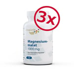 Pack of 3 Vita World Magnesium Malate 1000mg 3 x 120 Caps Highly Dosed Vegan 