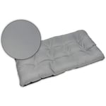 Coussin Dossier pour Palette Canapé 120x80 cm - Intérieur-Extérieur - imperméable - Gris - SUPERKISSEN24