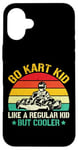 iPhone 16 Plus Funny Go Kart Racing Kids Boy Girl Karting Go Kart Racer Case