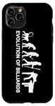 Coque pour iPhone 11 Pro Évolution du billard Sports de queue 8 Ball Pool Billard