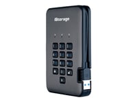 Istorage Diskashur Pro² - Ssd - Kryptert - 256 Gb - Ekstern (Bærbar) - Usb 3.1 - Fips 197, 256-Bits Sha, 256-Bit Aes-Xts - Taa-Samsvar