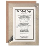 God Jesus Footprints In The Sand Poem Inspirational Sealed Greeting Card Plus Envelope Blank inside