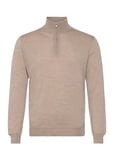 Oscar Jacobson Marlon Half Zip Beige