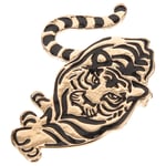 Corsage Zinc Alloy Man Tiger Shape Brooch Enamel Head Pin Delicate Suit