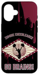 Coque pour iPhone 16 Costume d'Halloween de pom-pom girl zombie