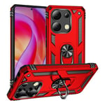 Xiaomi Redmi Note 13 4G Military Armour Ring Case Red