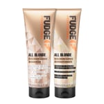 Fudge Professional All Blonde Colour Lock Shampoo and Conditioner Bundle 250ml