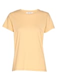 Solly Tee Solid 205 Tops T-shirts & Tops Short-sleeved Yellow Samsøe Samsøe