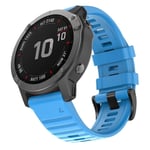 Motstandsdyktig Garmin Fenix 7 klokkereim - Lyseblå