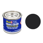 Revell Matt Tar Black (RAL 9021) Email Colour - 14ml Model Paint No.6