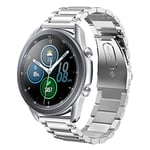 SUNDAREE Compatible avec Bracelet Samsung Galaxy Watch 3 45MM SM-R840/Garmin Venu 3/Huawei Watch GT 4 46MM/Ticwatch Pro 3/AMAZFIT GTR 4,22MM Argent Remplacement Acier Inoxydable Métal Montre Band