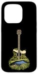 Coque pour iPhone 15 Pro Guitare acoustique Nature Paysage Musique Lover Art