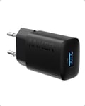 Anker Chargeur USB-A, Adaptateur de Chargeur Mural Rapide 12 W, Bloc de Chargeur USB Compact, Compatible avec Les iPhone 15/14/13/12 Series, Galaxy, iPad Air, etc.