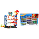 Hot Wheels Let's Race Netflix - City Ultimate Garage Playset with 2 Die-Cast Cars & 1:64 Scale Toy Car or Truck, Race, Sport & Rescue Vehicles for Play or Display