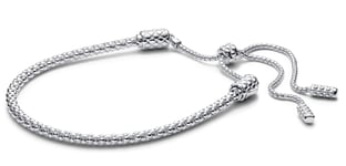 Pandora Moments Studded Chain Slider Bracelet Sterling silver 593090C00-2