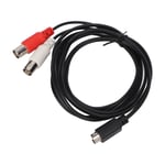 MINI DIN 4-stifts till 2 BNC-kabel Flexibel MINI DIN 4-stifts hane till 2 BNC-hona Y-delare Videoadapterkabel 1,5 m