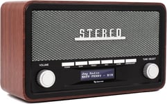 Radio Dab - Radio Vintage - Bluetooth - Dab+/FM - Gradateur - Piles & Secteur - DAB18(Q137)