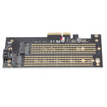 Pcie M.2 Adapter B&M Key NVMe SSD -laajennuskortti Win 10/8/8.1/Win Server 2012 R2/Linux/Fedora/SUSE/Ubuntulle