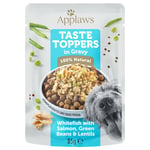 Applaws Taste Toppers i sås 12 x 85 g - Vit fisk, lax, gröna bönor & linser