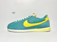 Nike Cortez Retro Dusty Cactus Teal Lighting Yellow Unisex Trainers UK Size 12