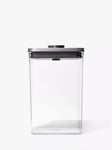 OXO POP Stainless Steel Lid Rectangular Kitchen Storage Container, Clear