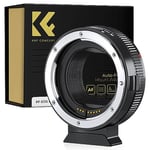 K&F Concept EF to EOS R Adapter, Auto Focus EF EF-S Lens to RF Mount Adapter with Removable Tripod Mount Compatible with Canon EF EF-S EOS RP R R6 R5 Cameras